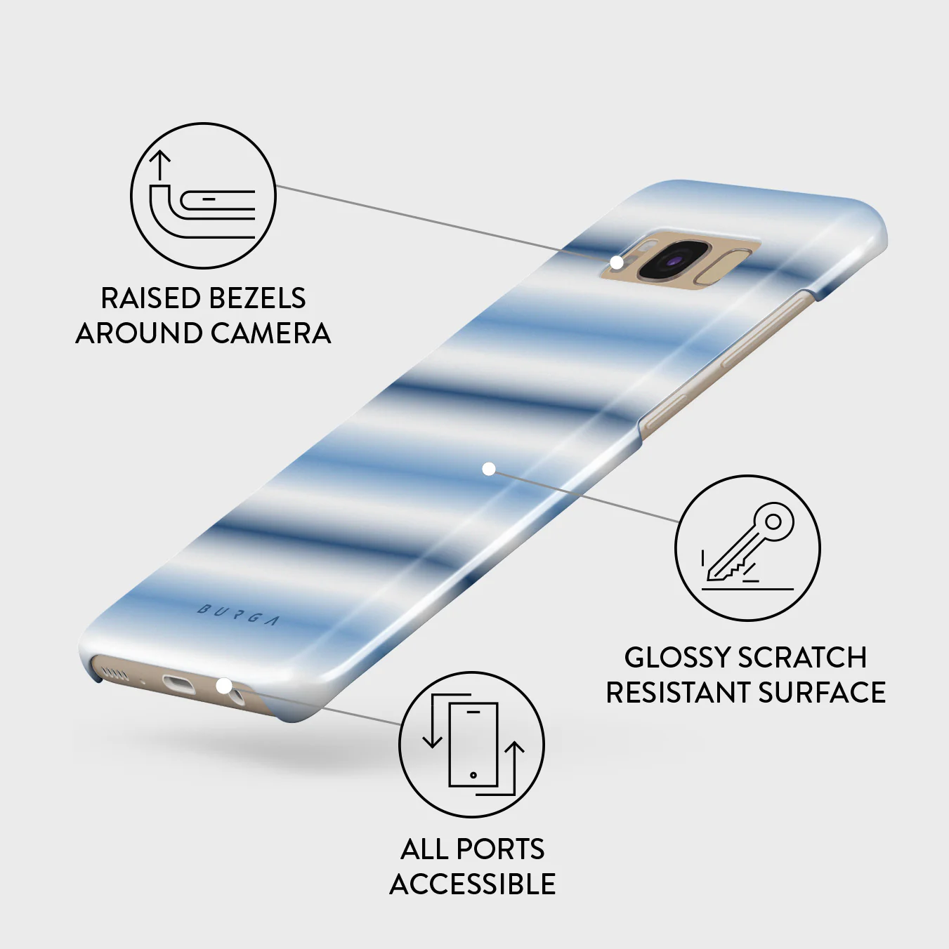 White Noise - Samsung Galaxy S8 Case - Image 3
