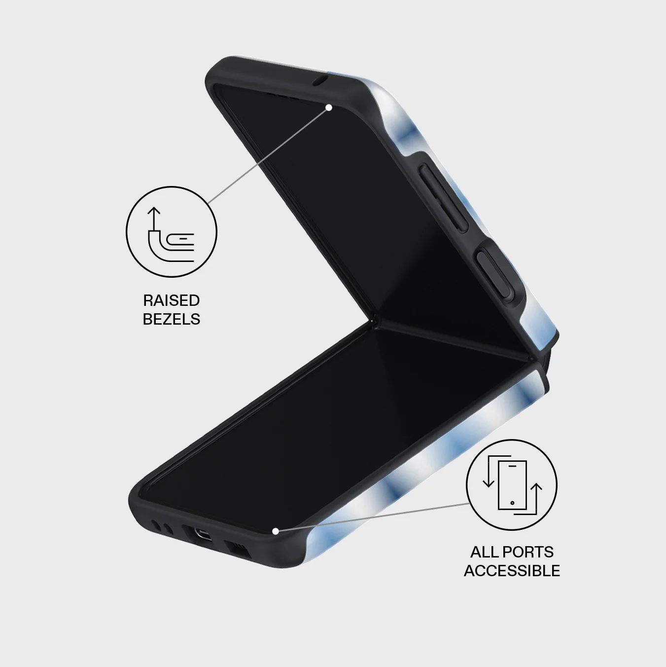 White Noise - Samsung Galaxy Z Flip 3 Case - Image 3