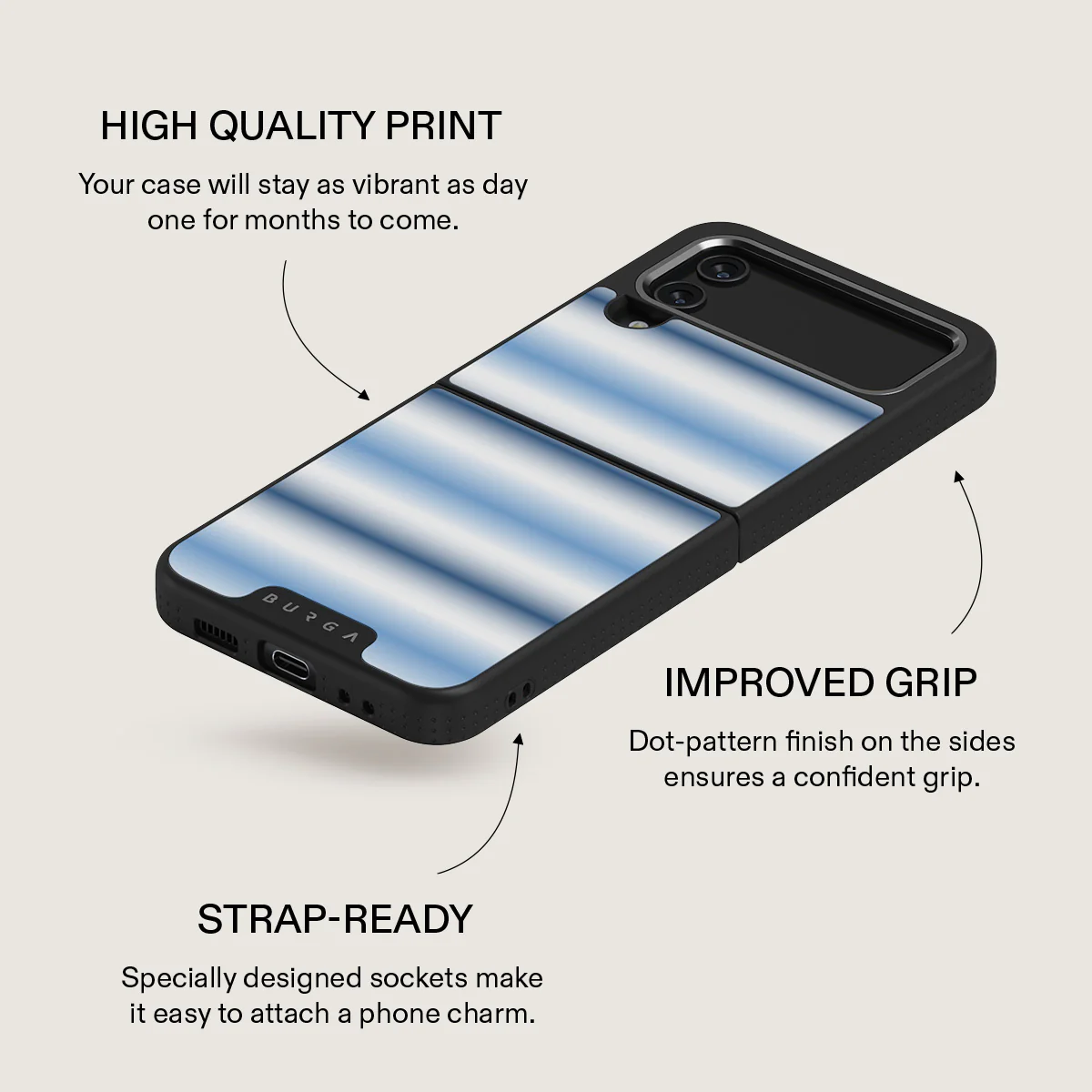 White Noise - Samsung Galaxy Z Flip 4 Case - Image 24