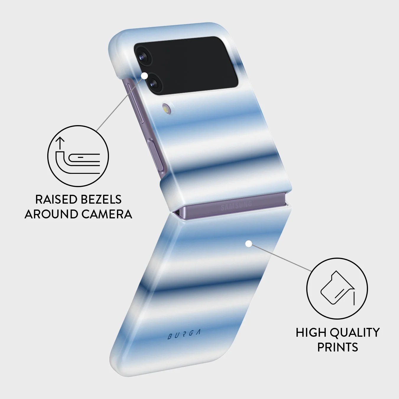 White Noise - Samsung Galaxy Z Flip 4 Case - Image 3