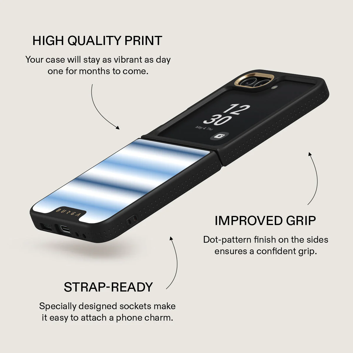 White Noise - Samsung Galaxy Z Flip 5 Case - Image 12