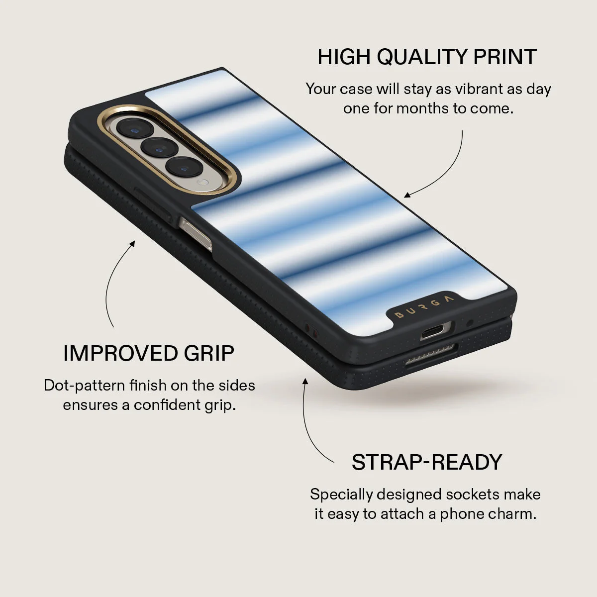 White Noise - Samsung Galaxy Z Fold 4 Case - Image 10