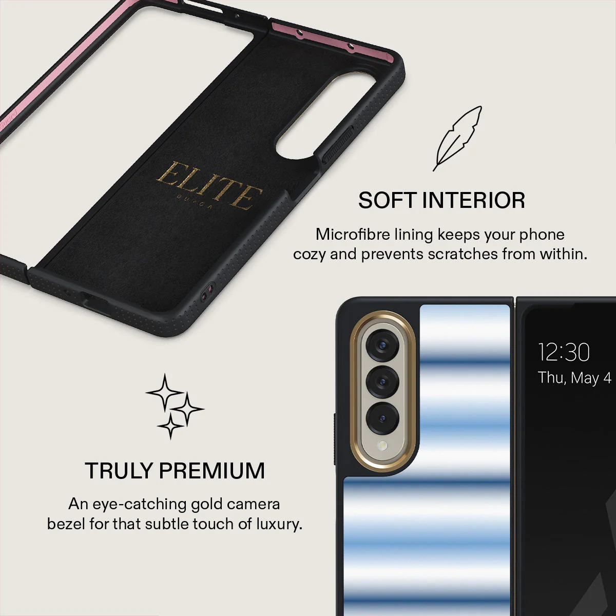 White Noise - Samsung Galaxy Z Fold 4 Case - Image 11