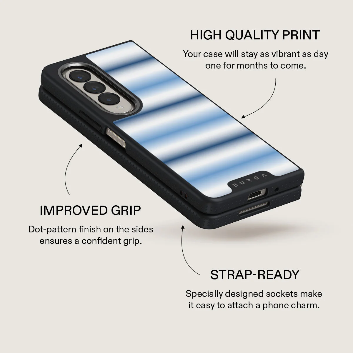 White Noise - Samsung Galaxy Z Fold 4 Case - Image 17