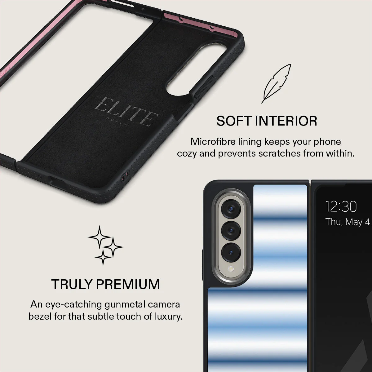 White Noise - Samsung Galaxy Z Fold 4 Case - Image 18