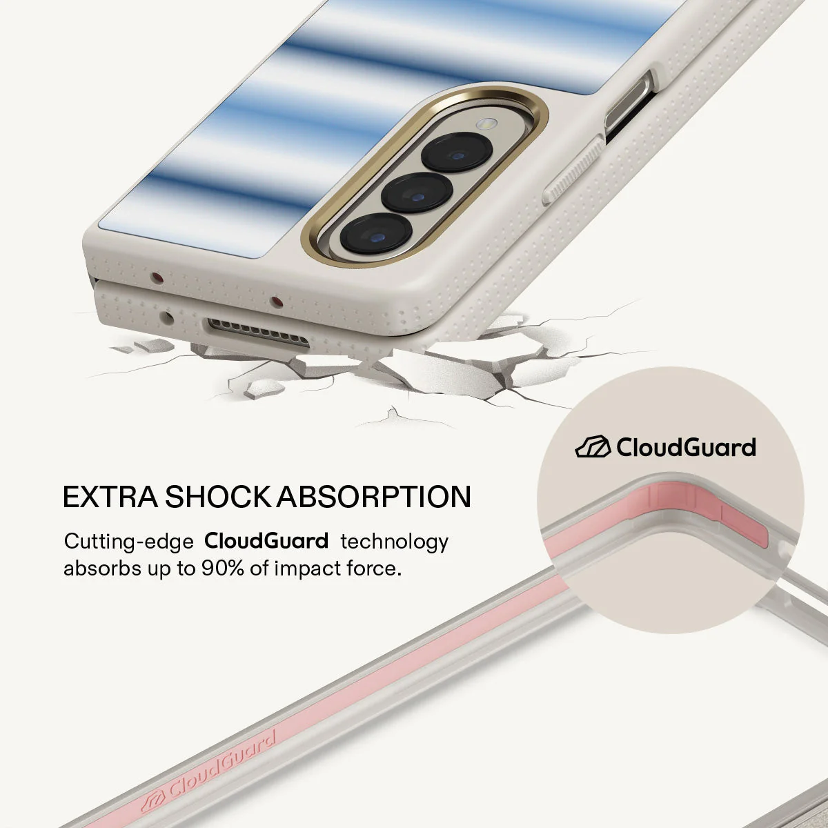 White Noise - Samsung Galaxy Z Fold 4 Case - Image 22