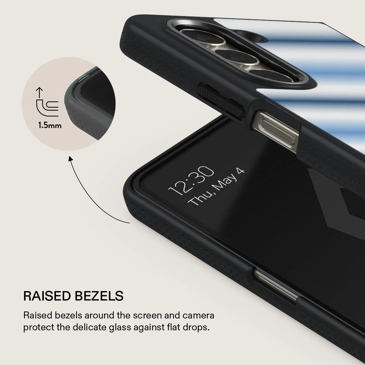 White Noise - Samsung Galaxy Z Fold 5 Case - Image 11