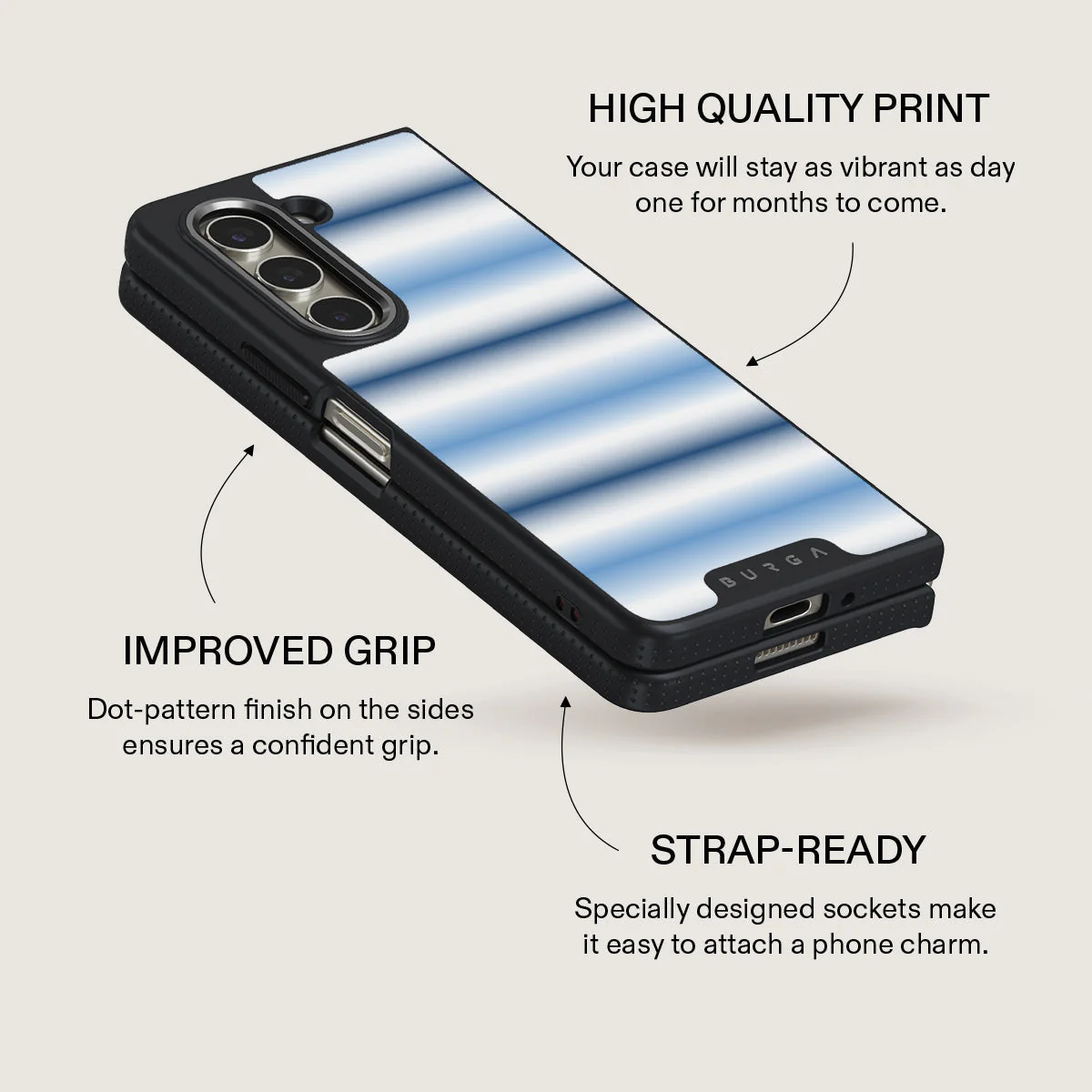 White Noise - Samsung Galaxy Z Fold 5 Case - Image 12