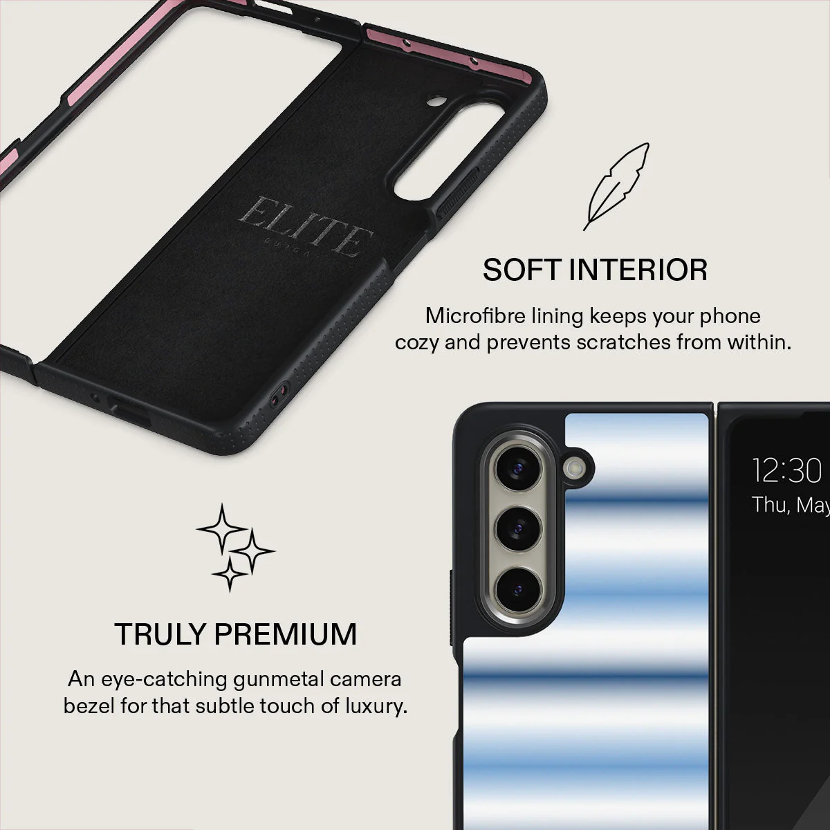 White Noise - Samsung Galaxy Z Fold 5 Case - Image 13