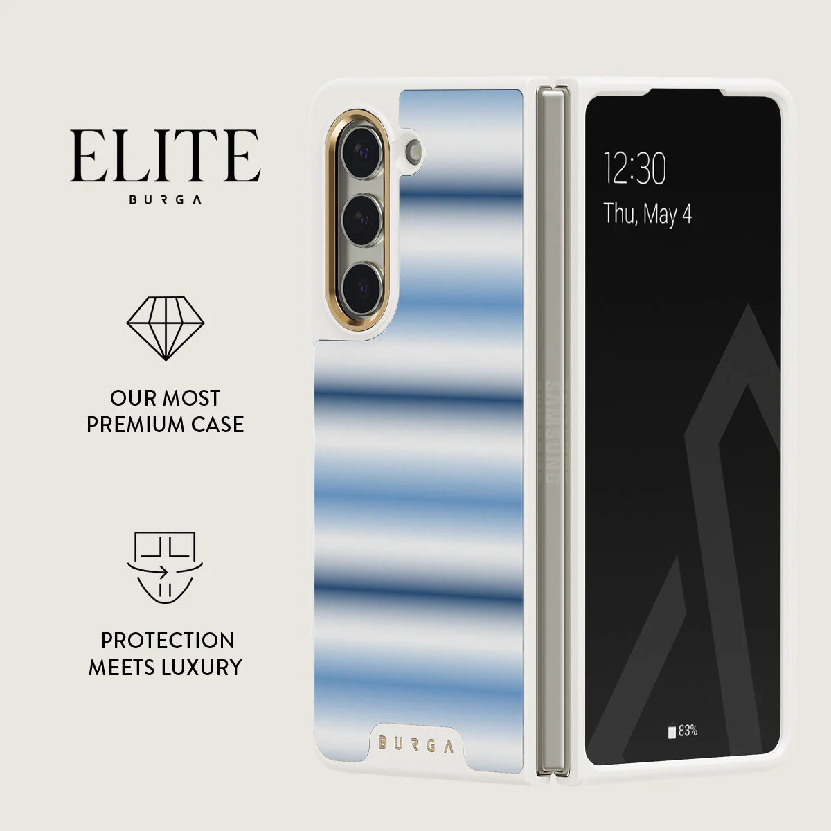 White Noise - Samsung Galaxy Z Fold 5 Case - Image 16