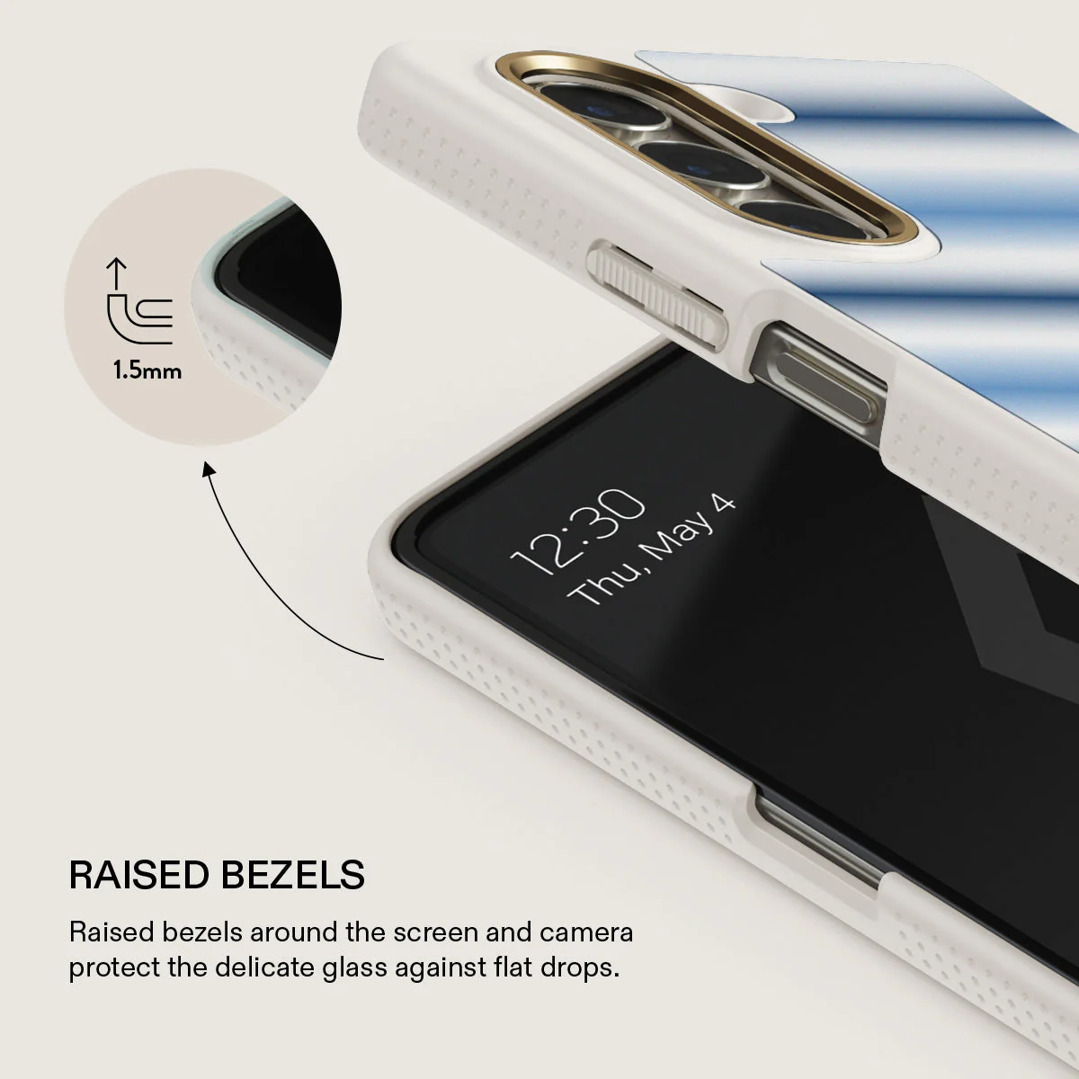 White Noise - Samsung Galaxy Z Fold 5 Case - Image 18