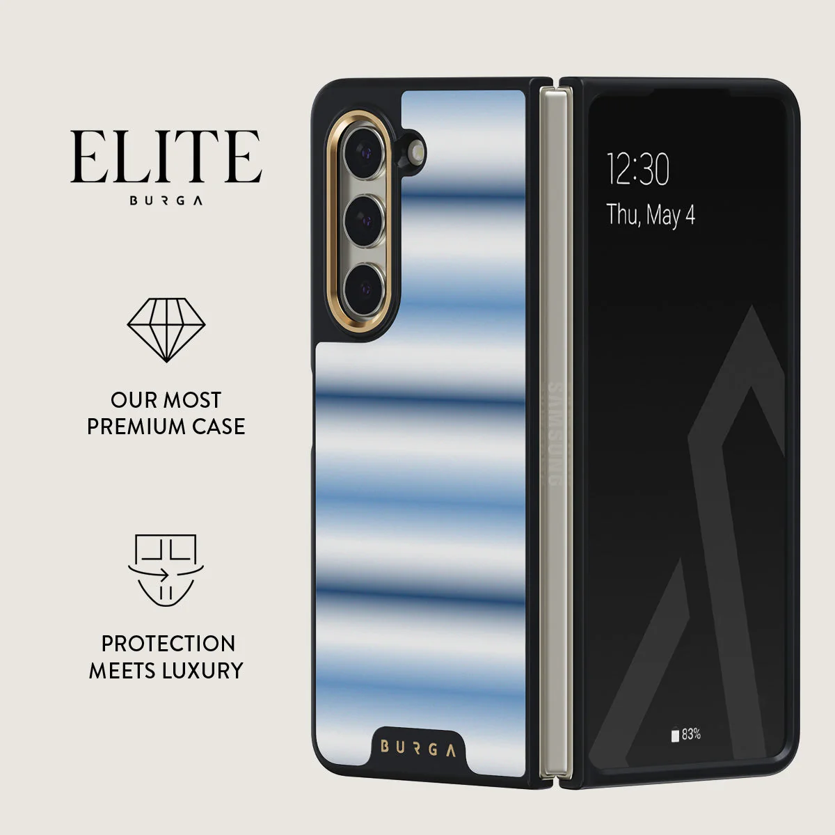 White Noise - Samsung Galaxy Z Fold 5 Case - Image 2