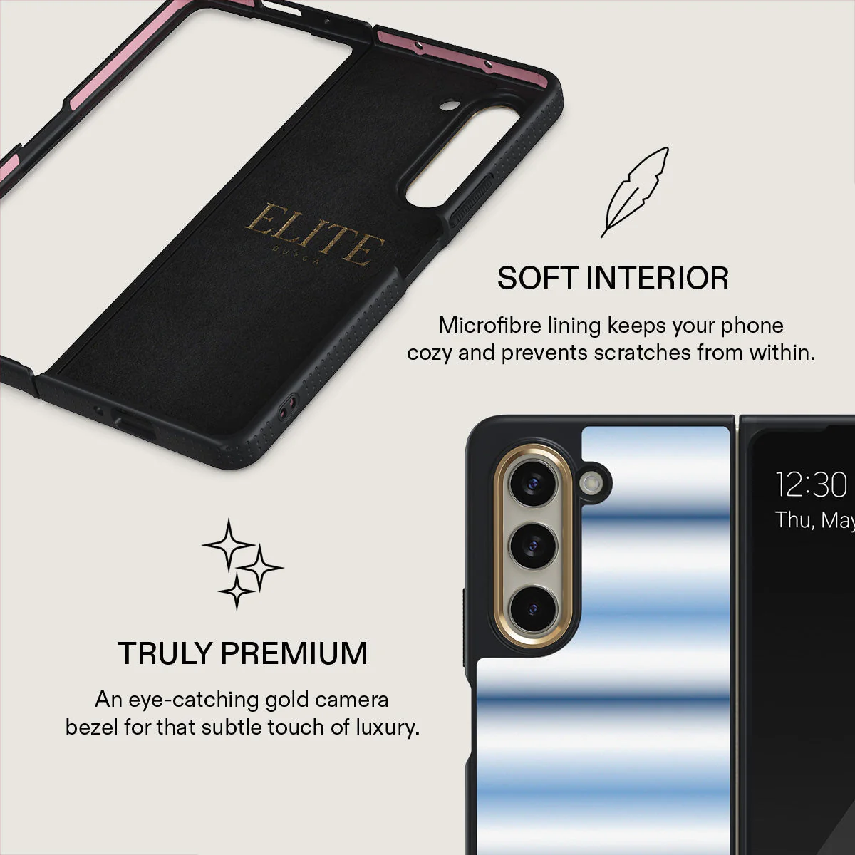 White Noise - Samsung Galaxy Z Fold 5 Case - Image 6
