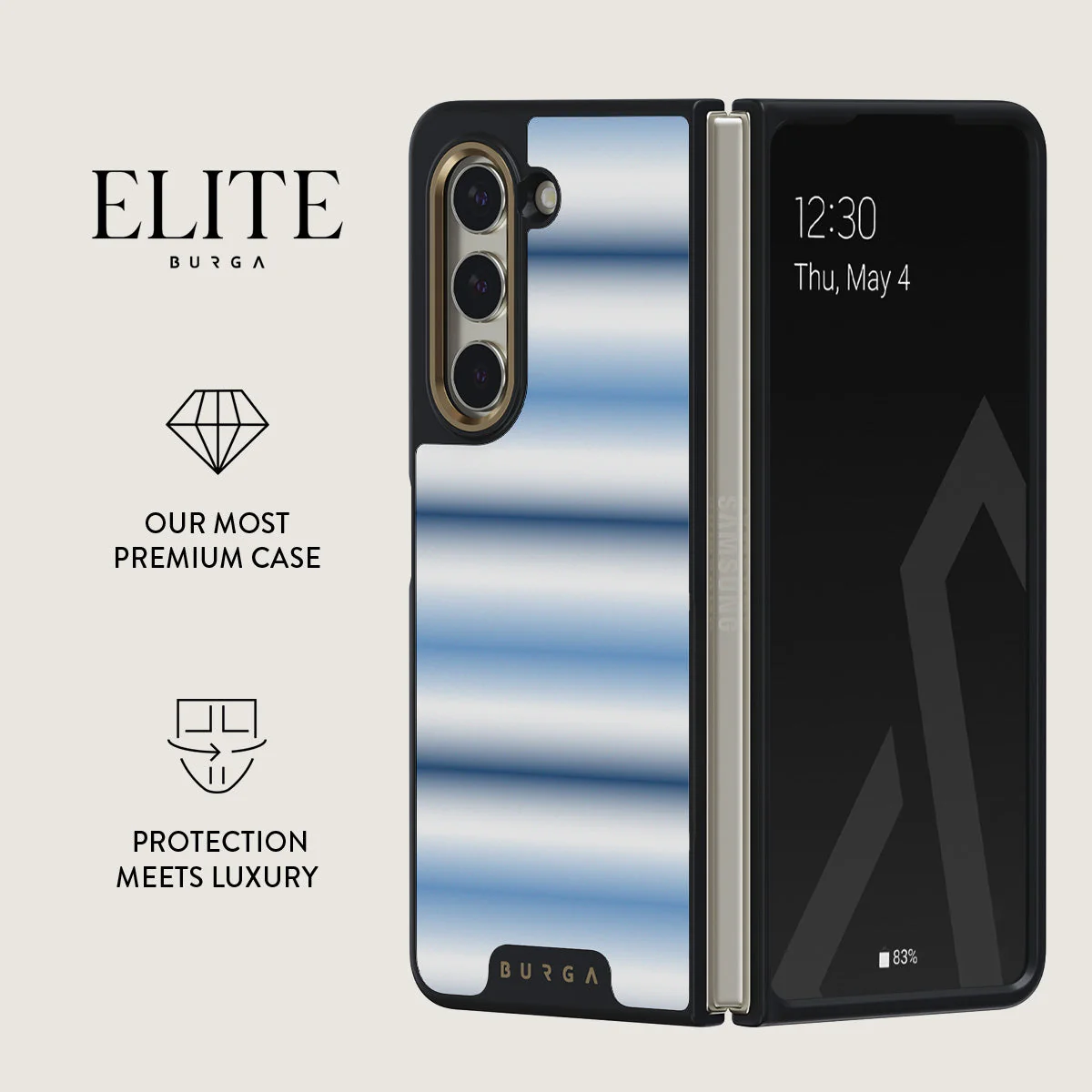 White Noise - Samsung Galaxy Z Fold 5 Case - Image 9