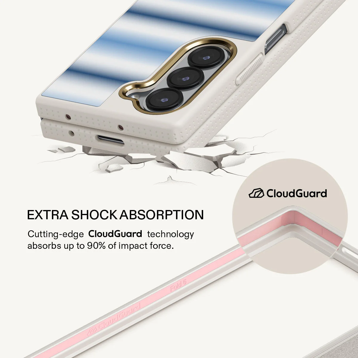 White Noise - Samsung Galaxy Z Fold 6 Case - Image 17