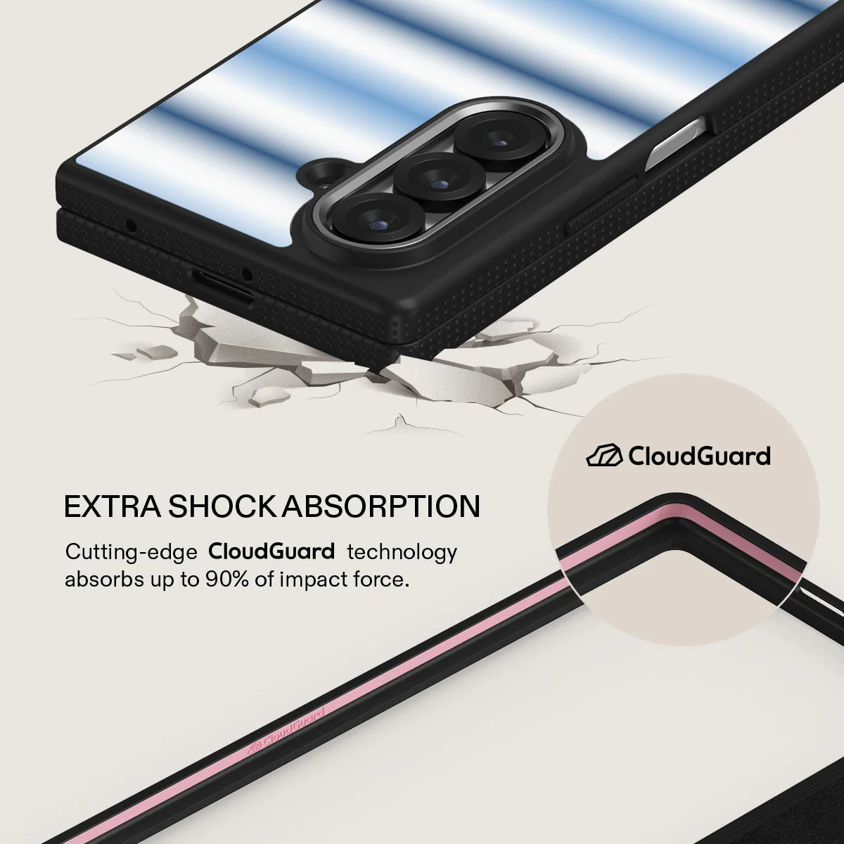 White Noise - Samsung Galaxy Z Fold 7 Case - Image 10