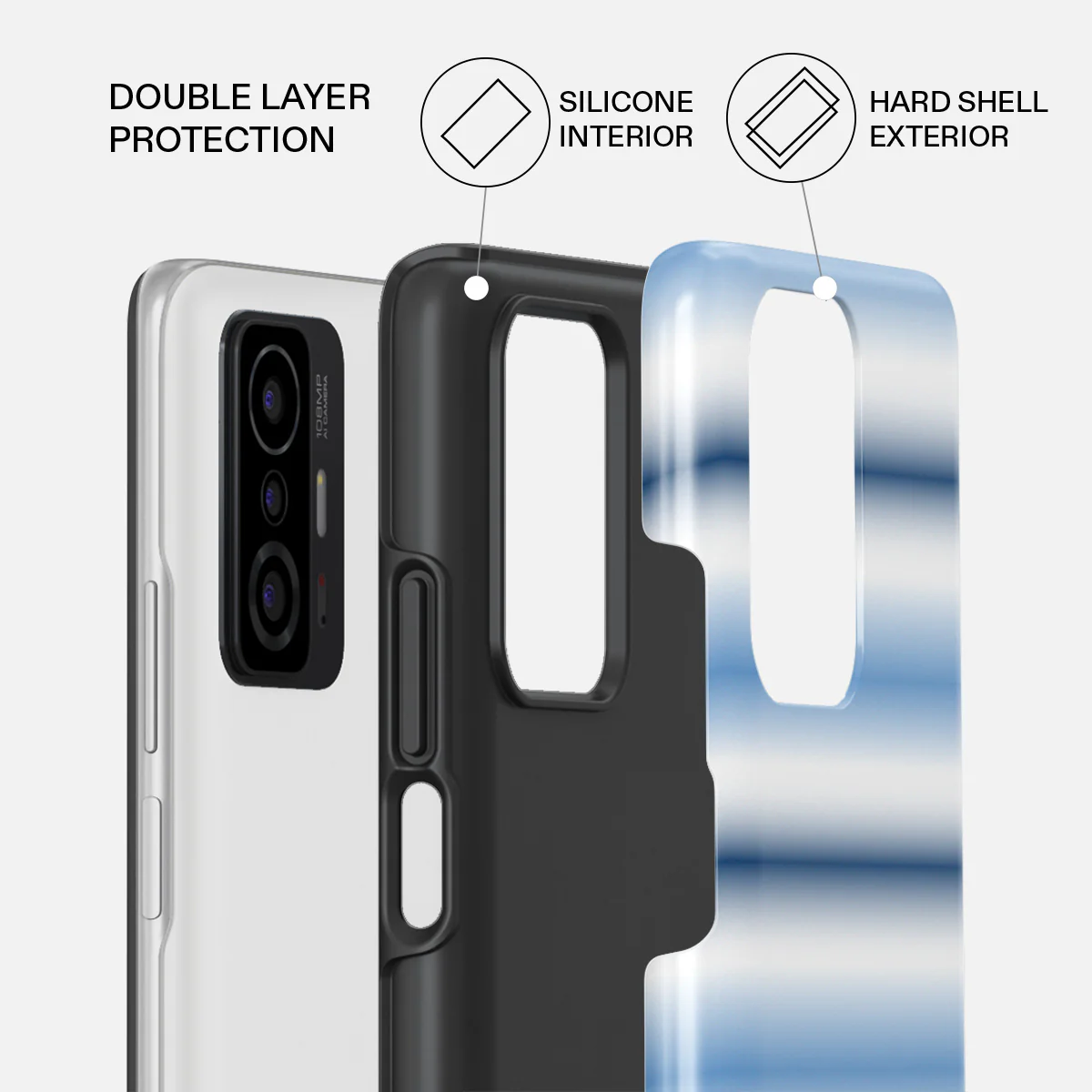 White Noise - Xiaomi 11T / 11T Pro Case - Image 2