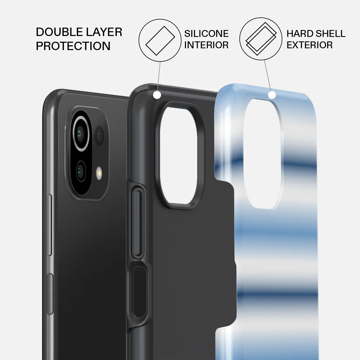 White Noise - Xiaomi Mi 11 Lite 4G / 5G Case - Image 2