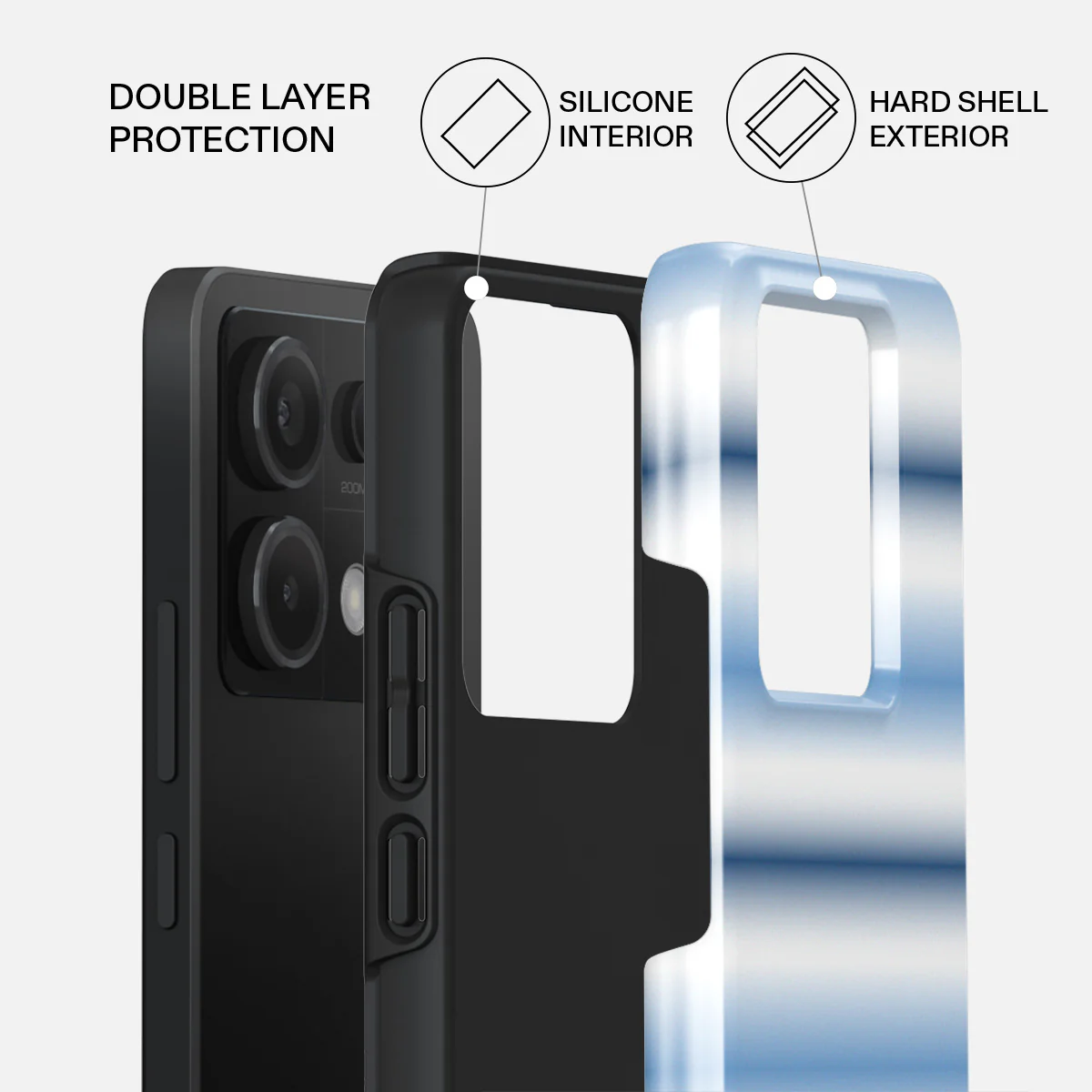 White Noise - Xiaomi Redmi Note 13 Pro 5G Case - Image 2