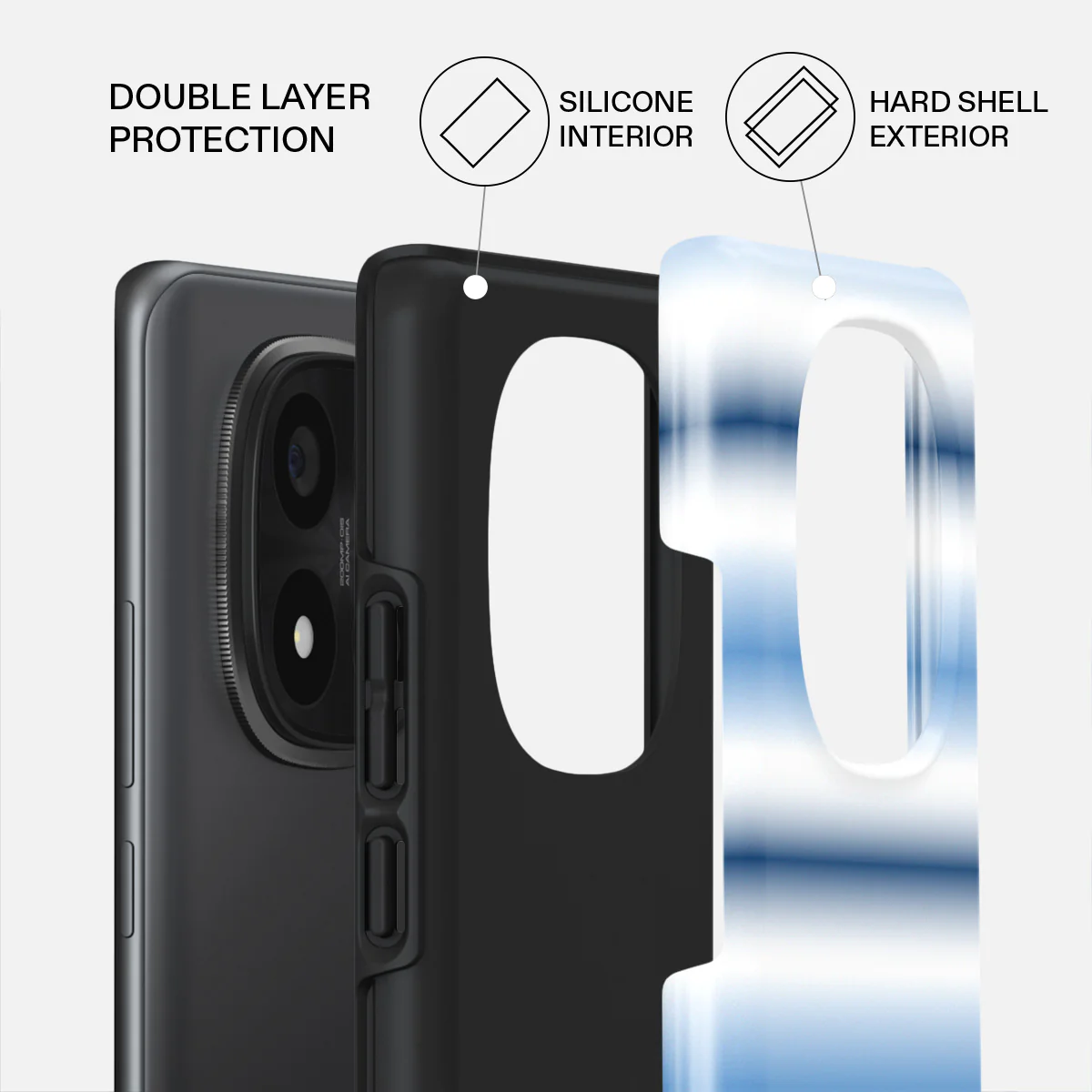 White Noise - Xiaomi Redmi Note 14 Pro 5G Case - Image 2