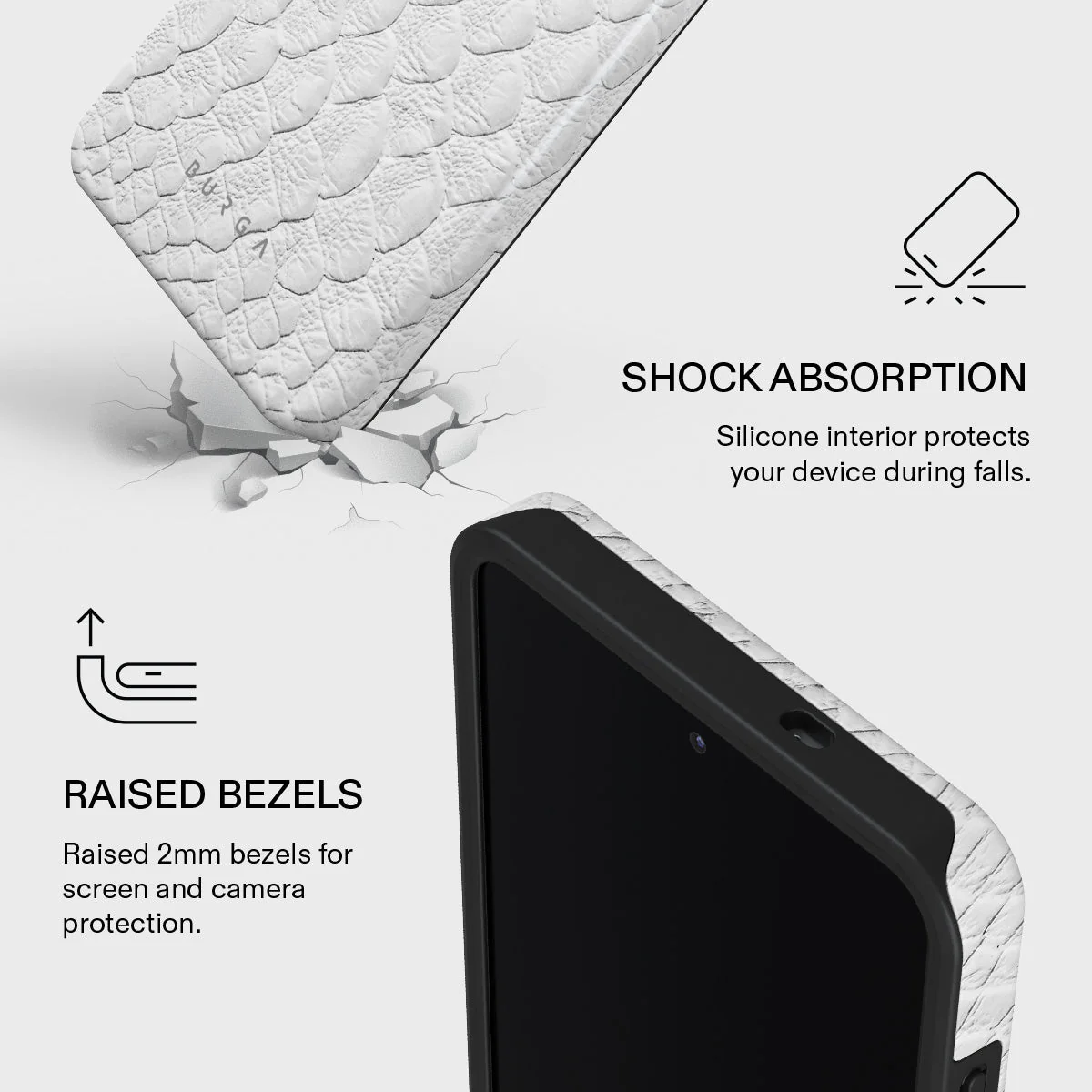 Glacial Desert - White Snakeskin Samsung Galaxy S26 Case - Image 4