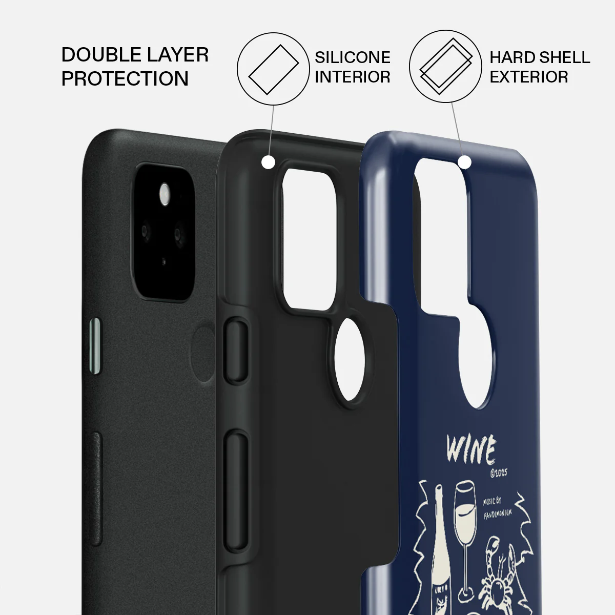 Wine & Dine - Google Pixel 5 Case - Image 2