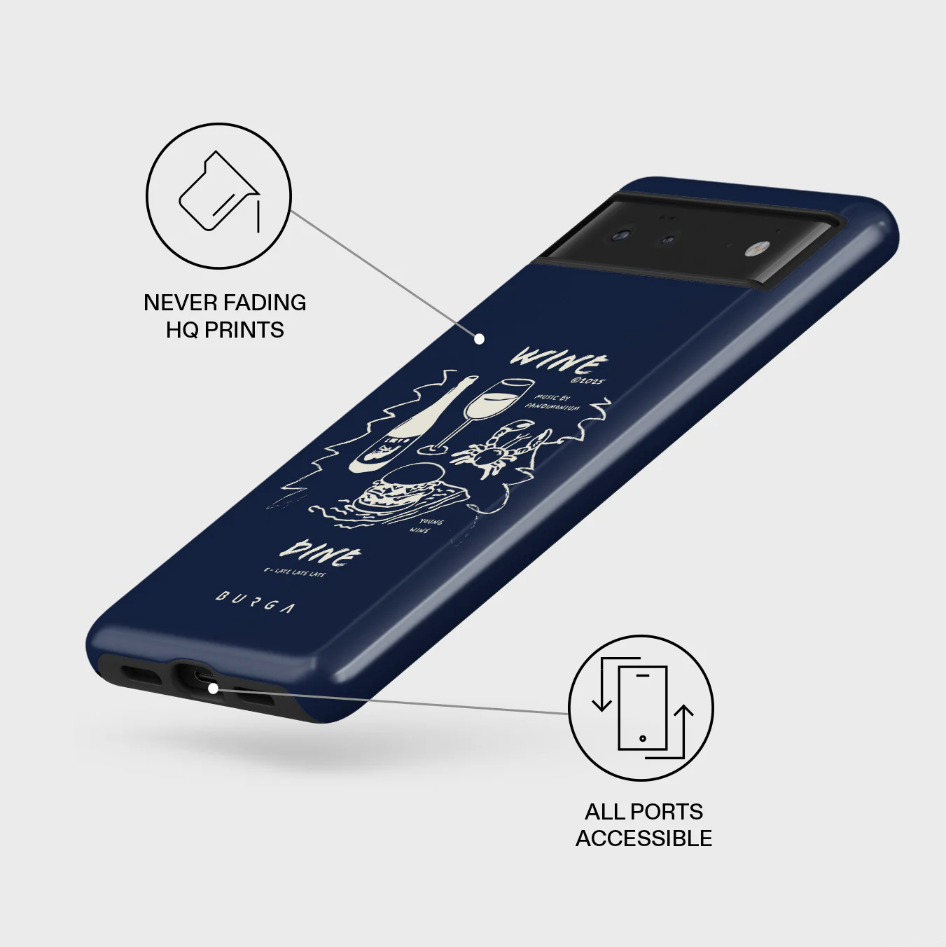 Wine & Dine - Google Pixel 6 Case - Image 3