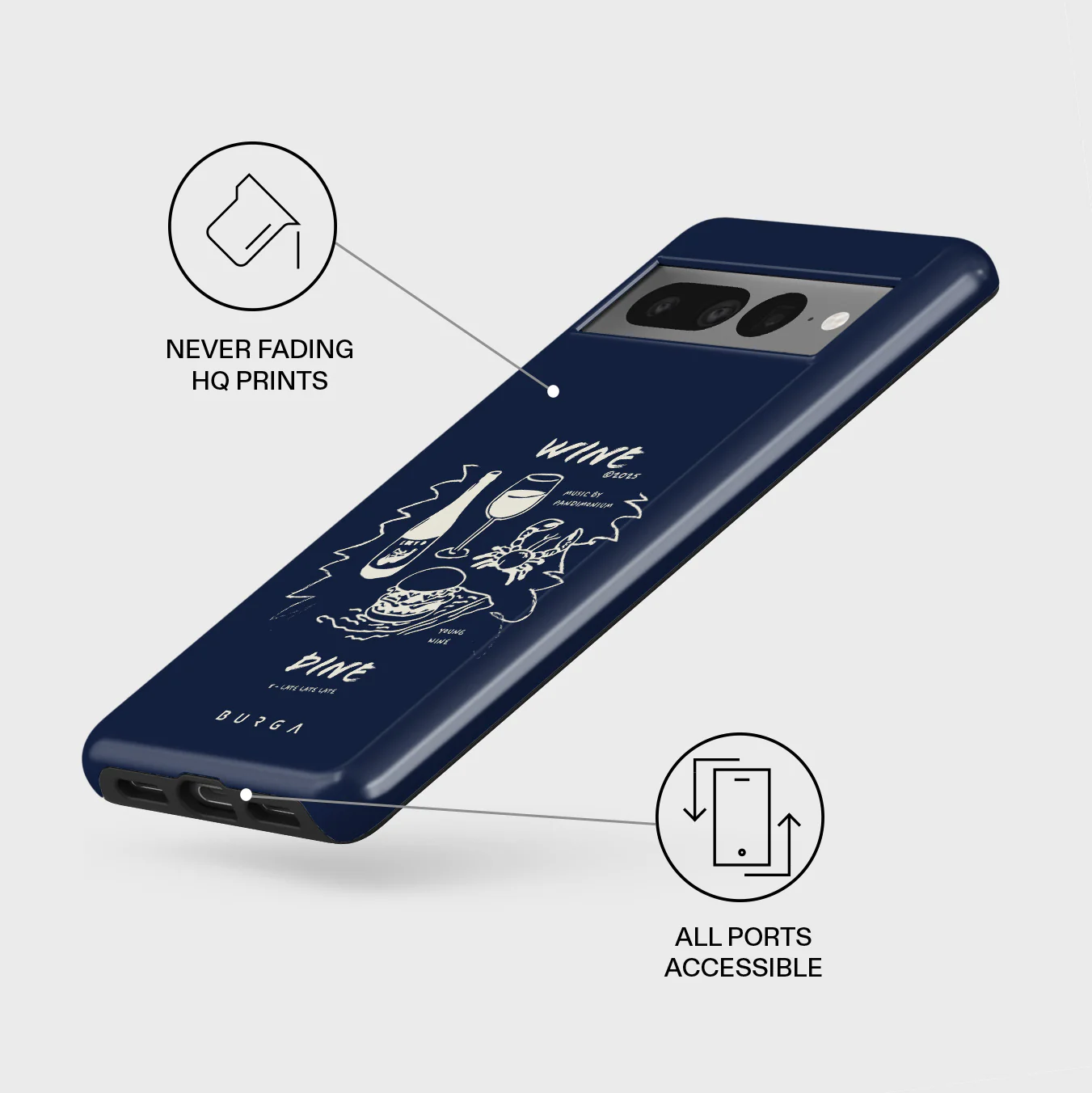 Wine & Dine - Google Pixel 7 Pro Case - Image 3