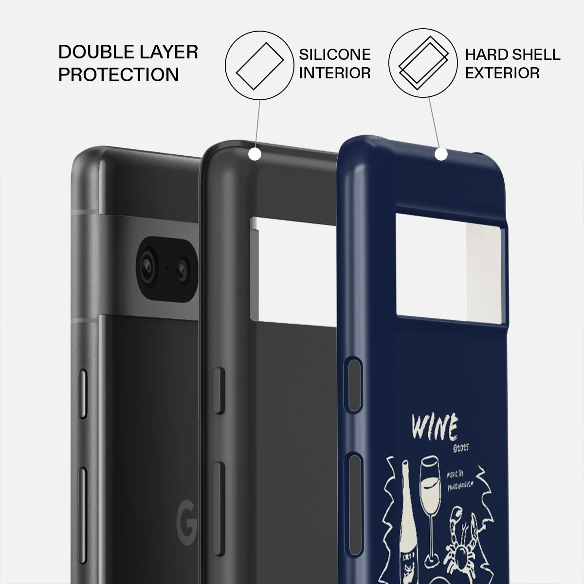 Wine & Dine - Google Pixel 7a Case - Image 2