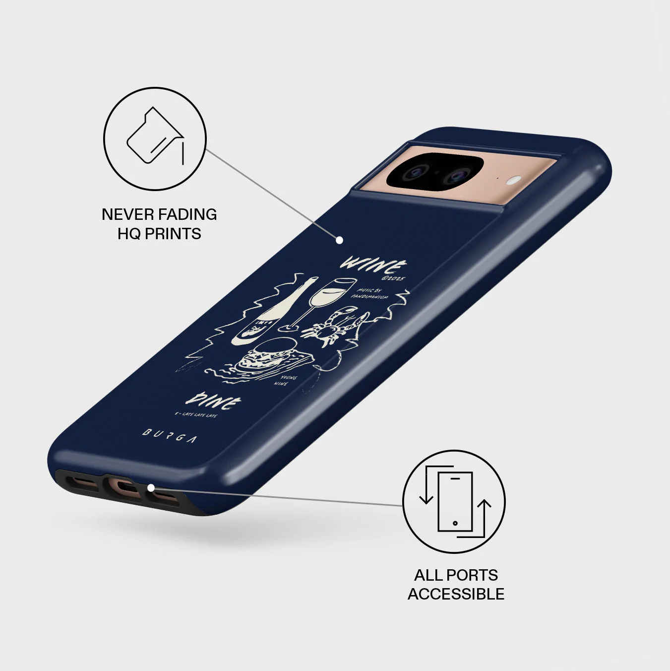 Wine & Dine - Google Pixel 8 Case - Image 3