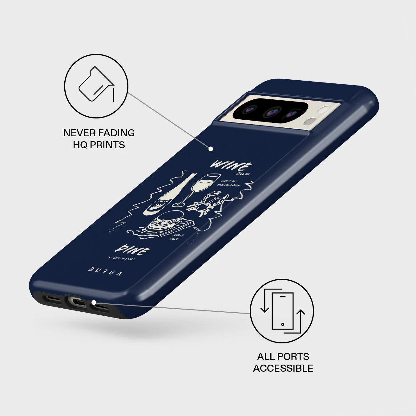 Wine & Dine - Google Pixel 8 Pro Case - Image 3
