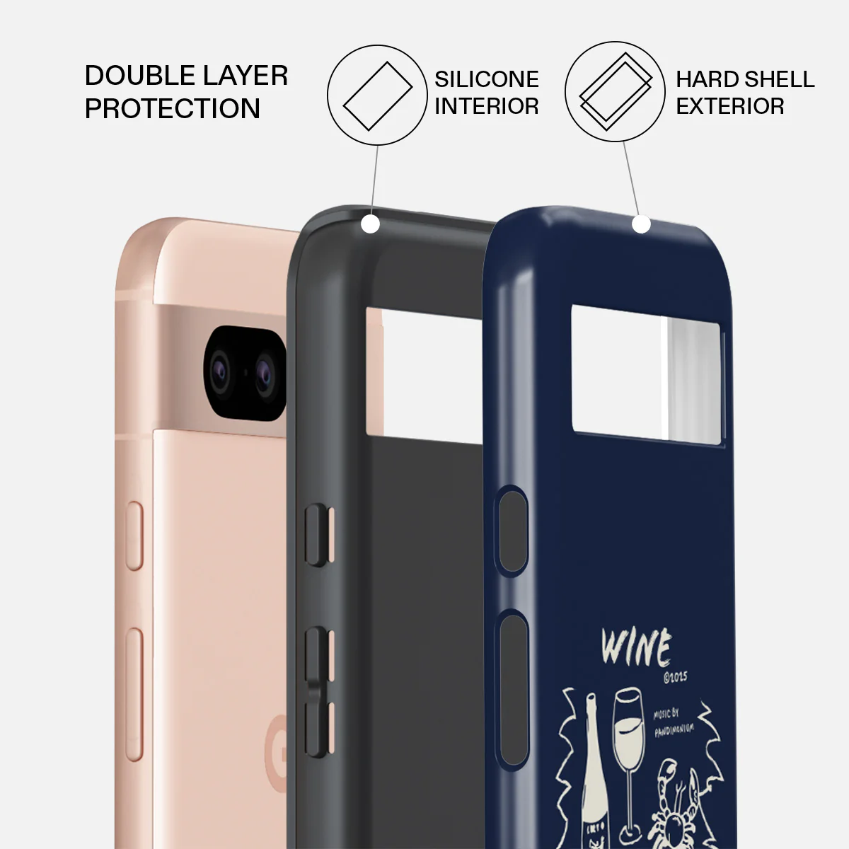 Wine & Dine - Google Pixel 8a Case - Image 2