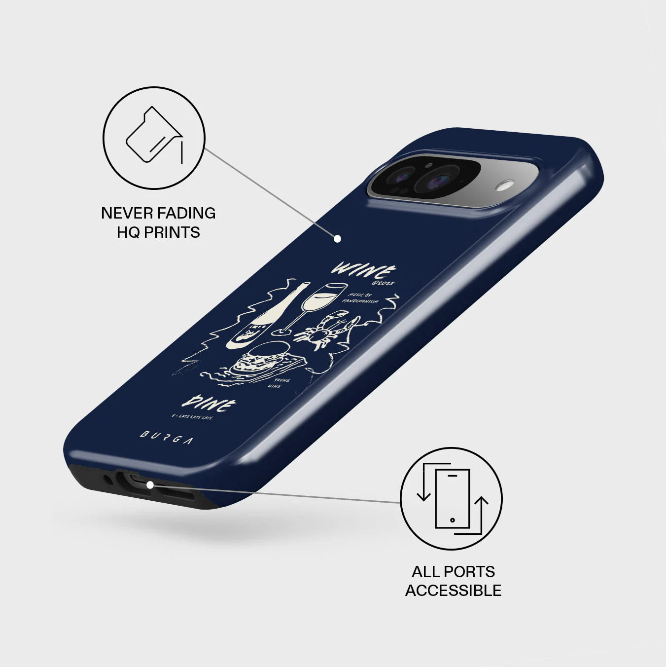 Wine & Dine - Google Pixel 9 Case - Image 3