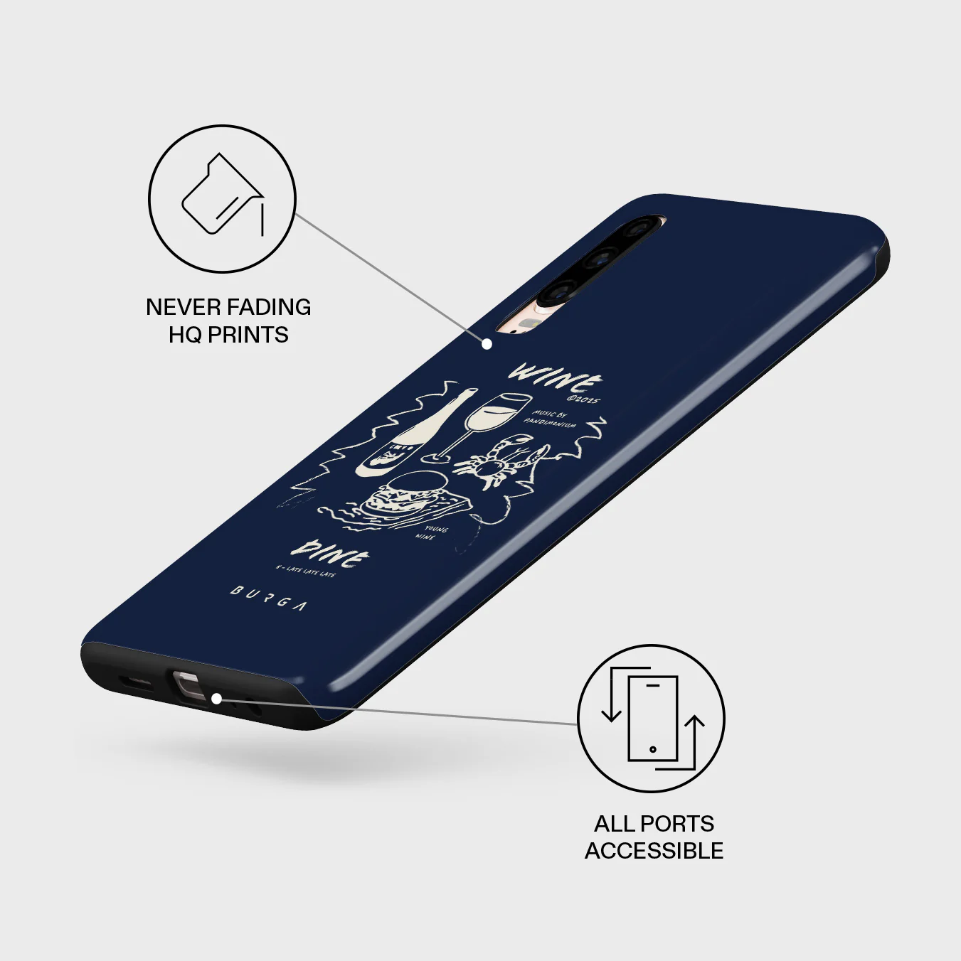 Wine & Dine - Huawei P30 Case - Image 7