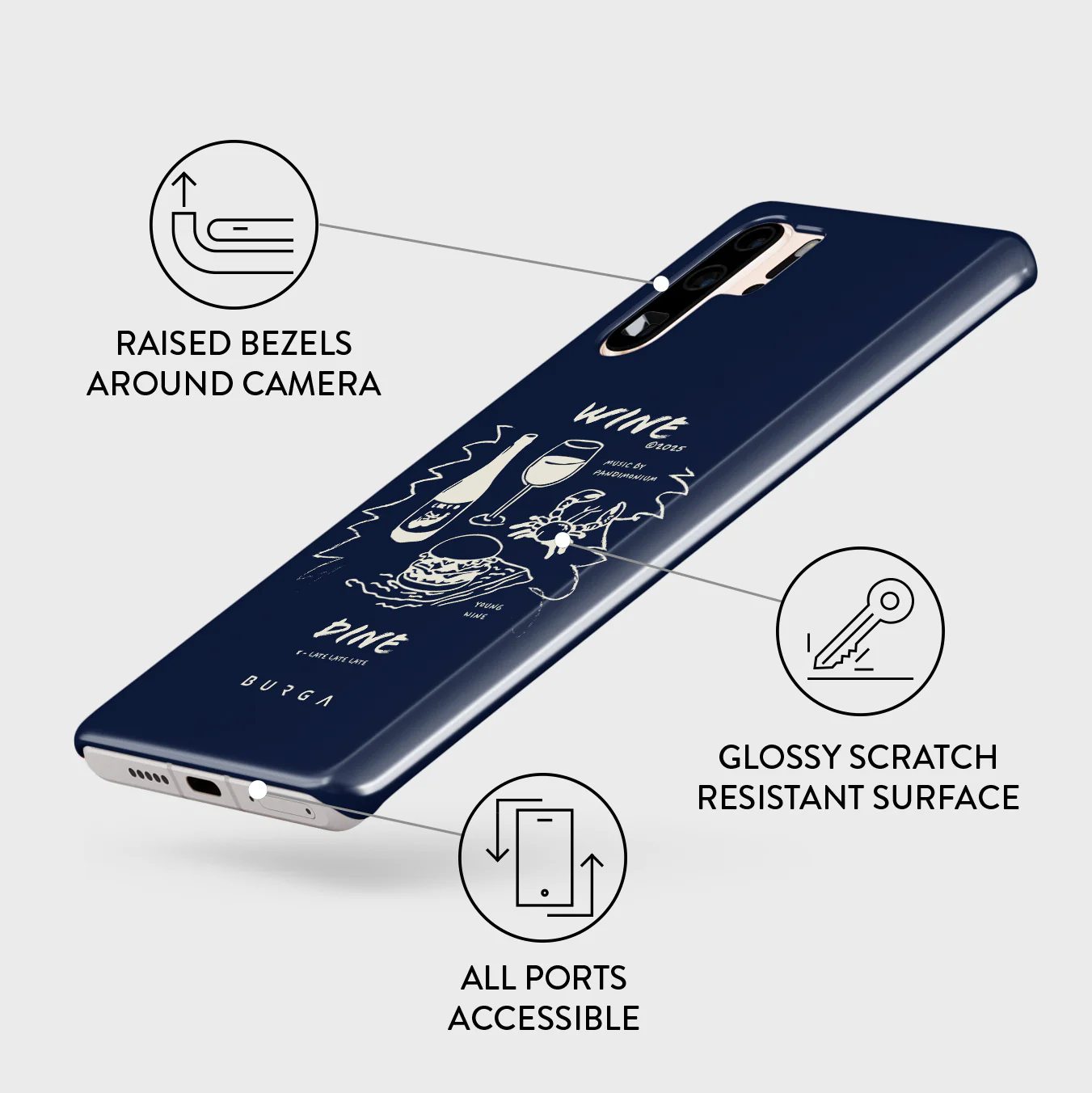 Wine & Dine - Huawei P30 Pro Case - Image 3