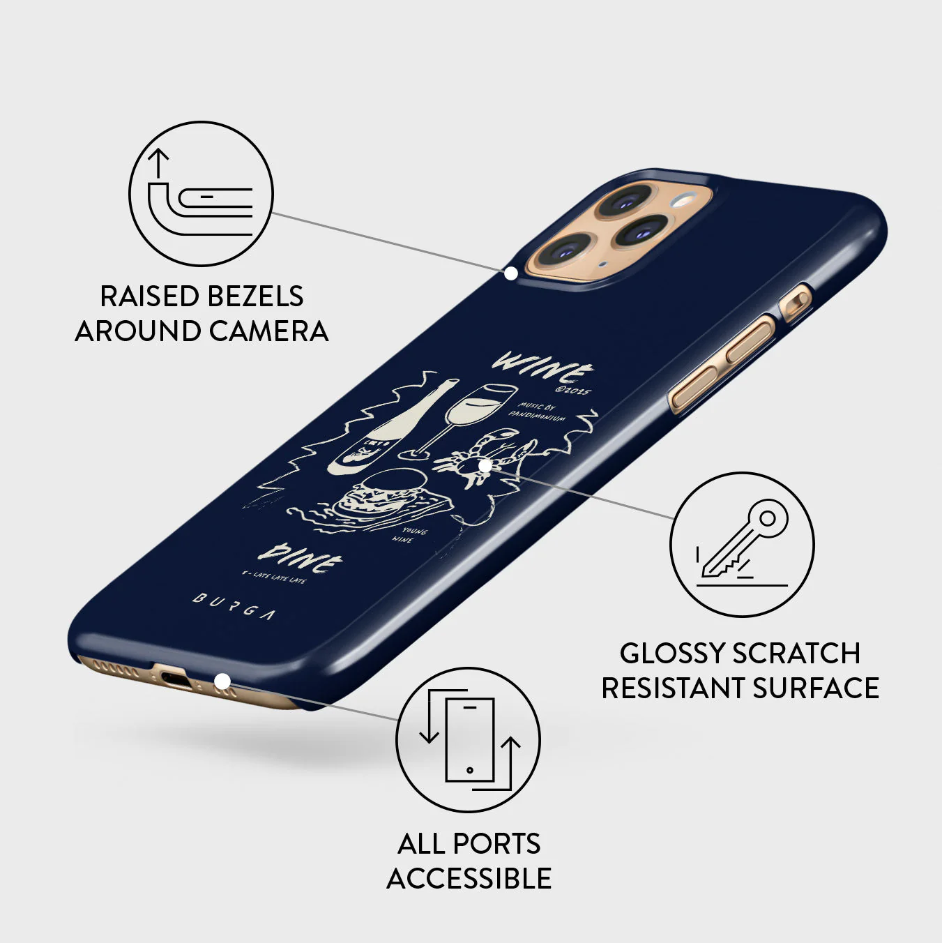 Wine & Dine - iPhone 11 Pro Max Case - Image 3