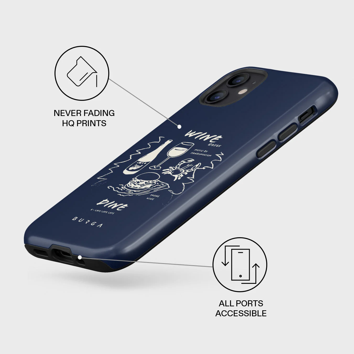 Wine & Dine - iPhone 12 Case - Image 3