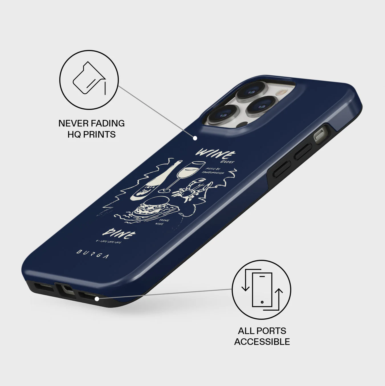 Wine & Dine - iPhone 13 Pro Max Case - Image 3