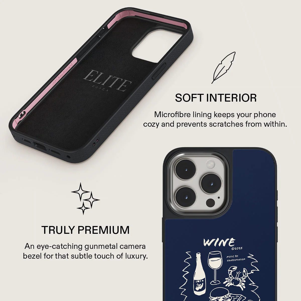 Wine & Dine - iPhone 15 Pro Case - Image 17