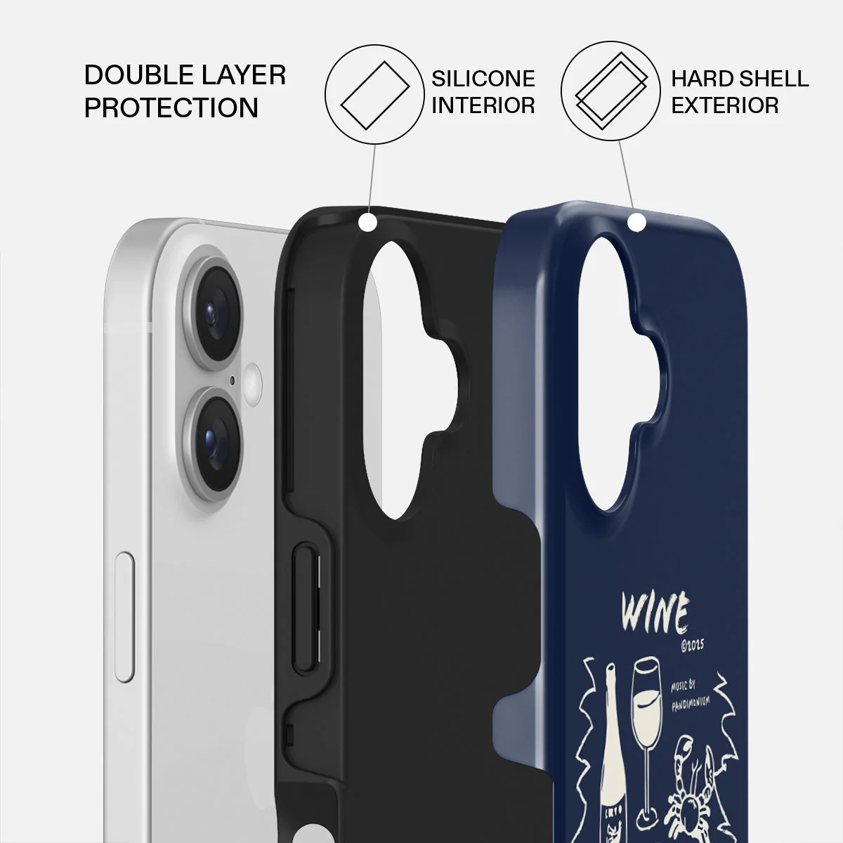 Wine & Dine - iPhone 16 Plus Case - Image 2