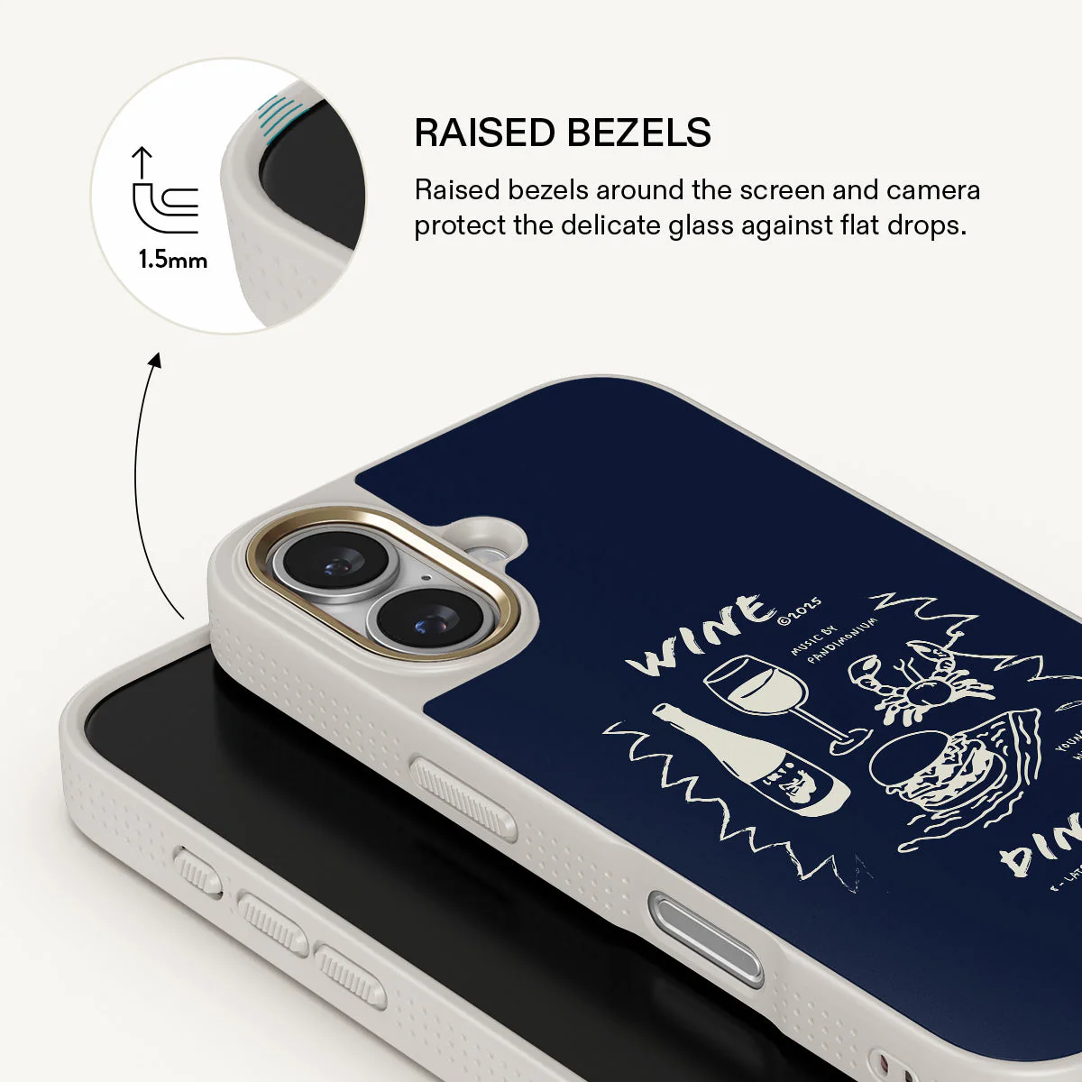 Wine & Dine - iPhone 16 Plus Case - Image 23
