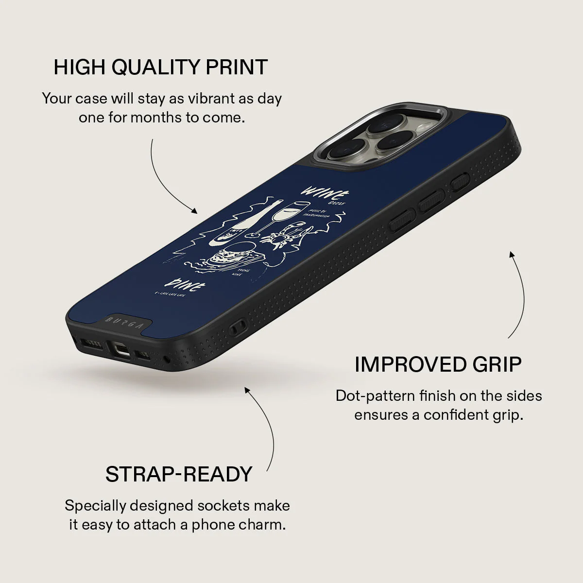 Wine & Dine - iPhone 16 Pro Case - Image 17