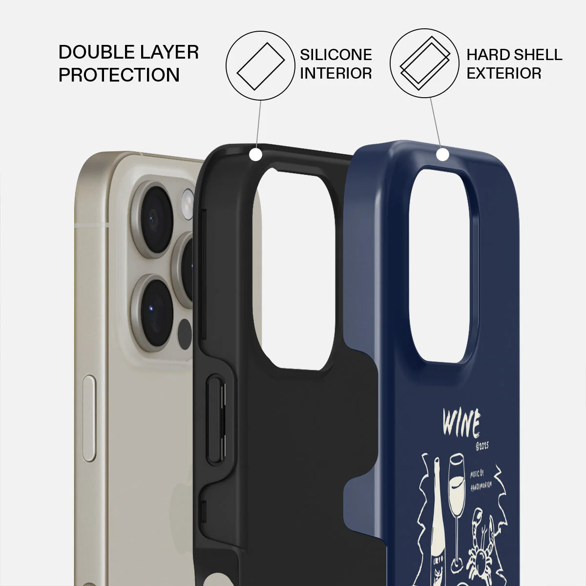 Wine & Dine - iPhone 16 Pro Case - Image 2