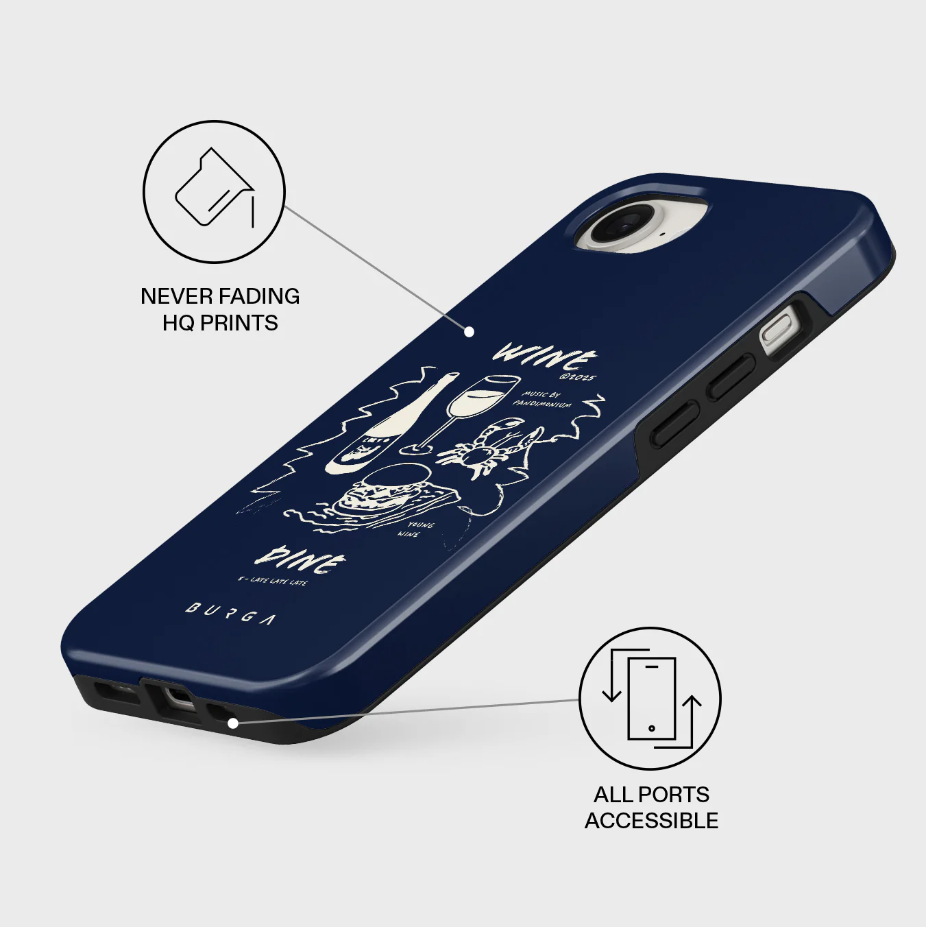 Wine & Dine - iPhone 16e Case - Image 3