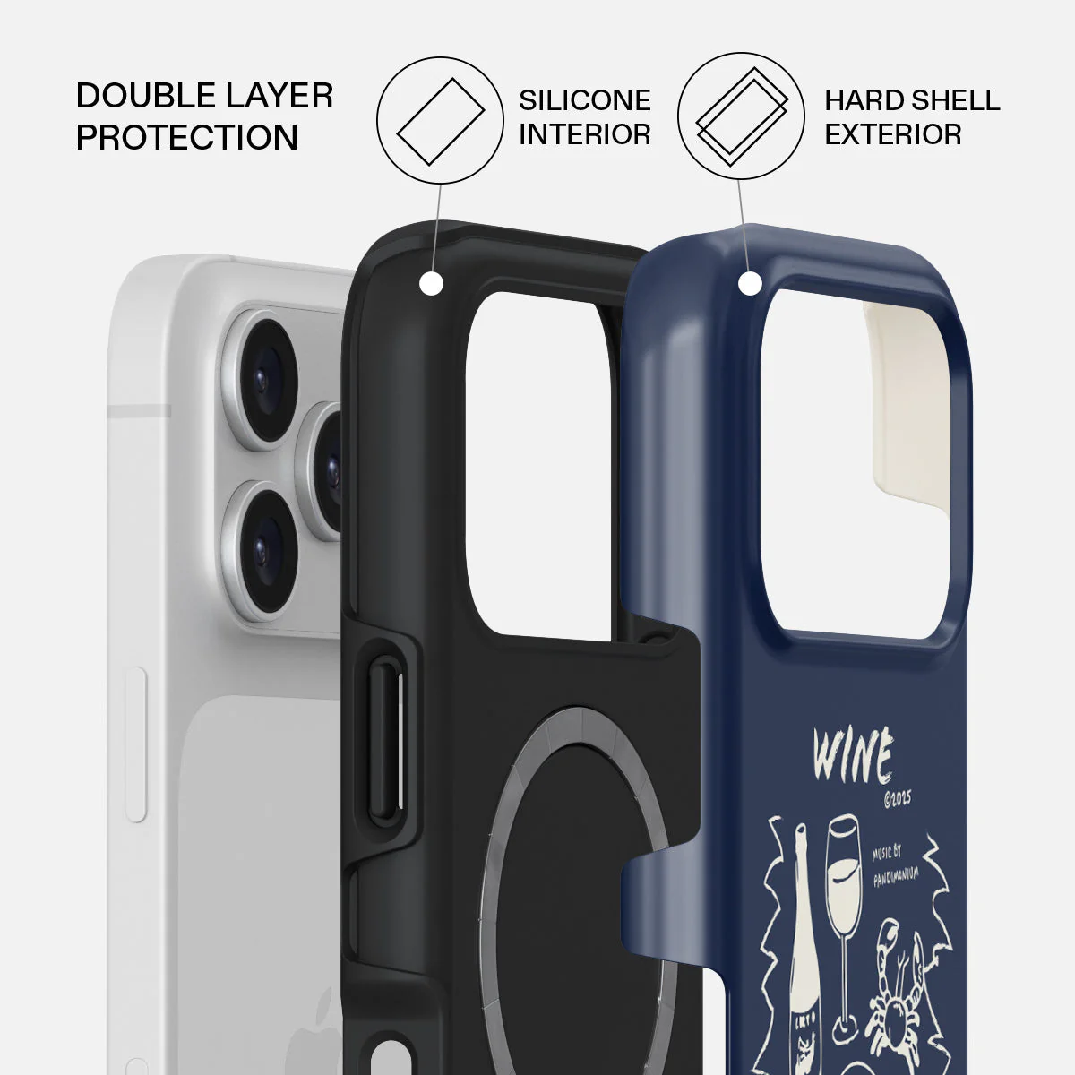Wine & Dine - iPhone 17 Pro Case - Image 2