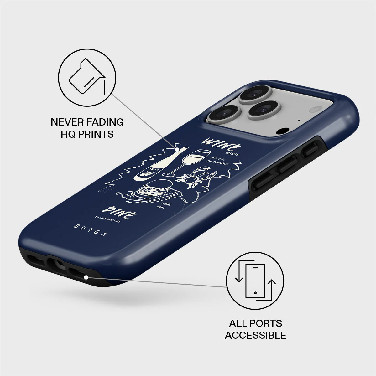Wine & Dine - iPhone 17 Pro Case - Image 3