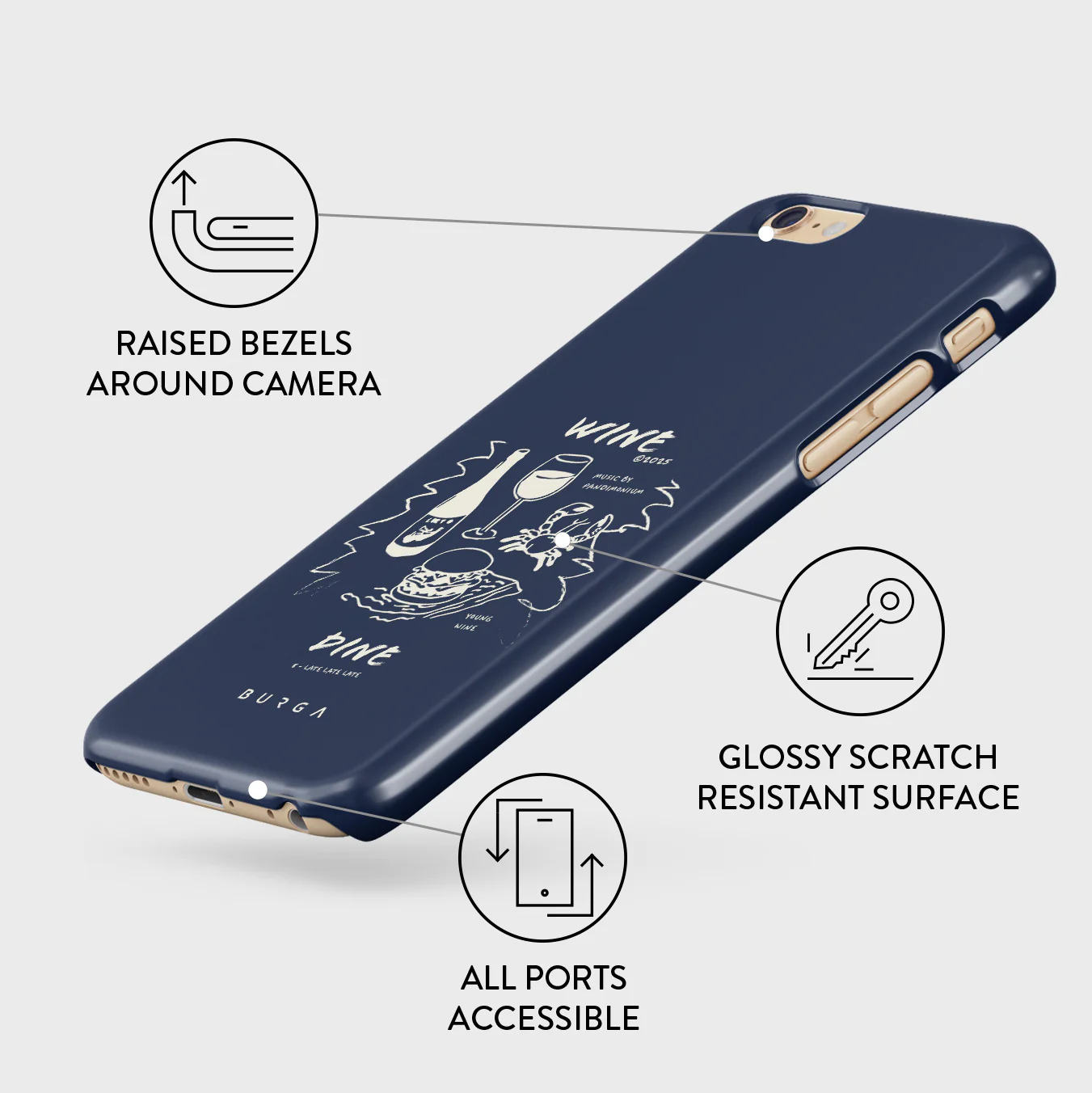 Wine & Dine - iPhone 6 / 6S Case - Image 3