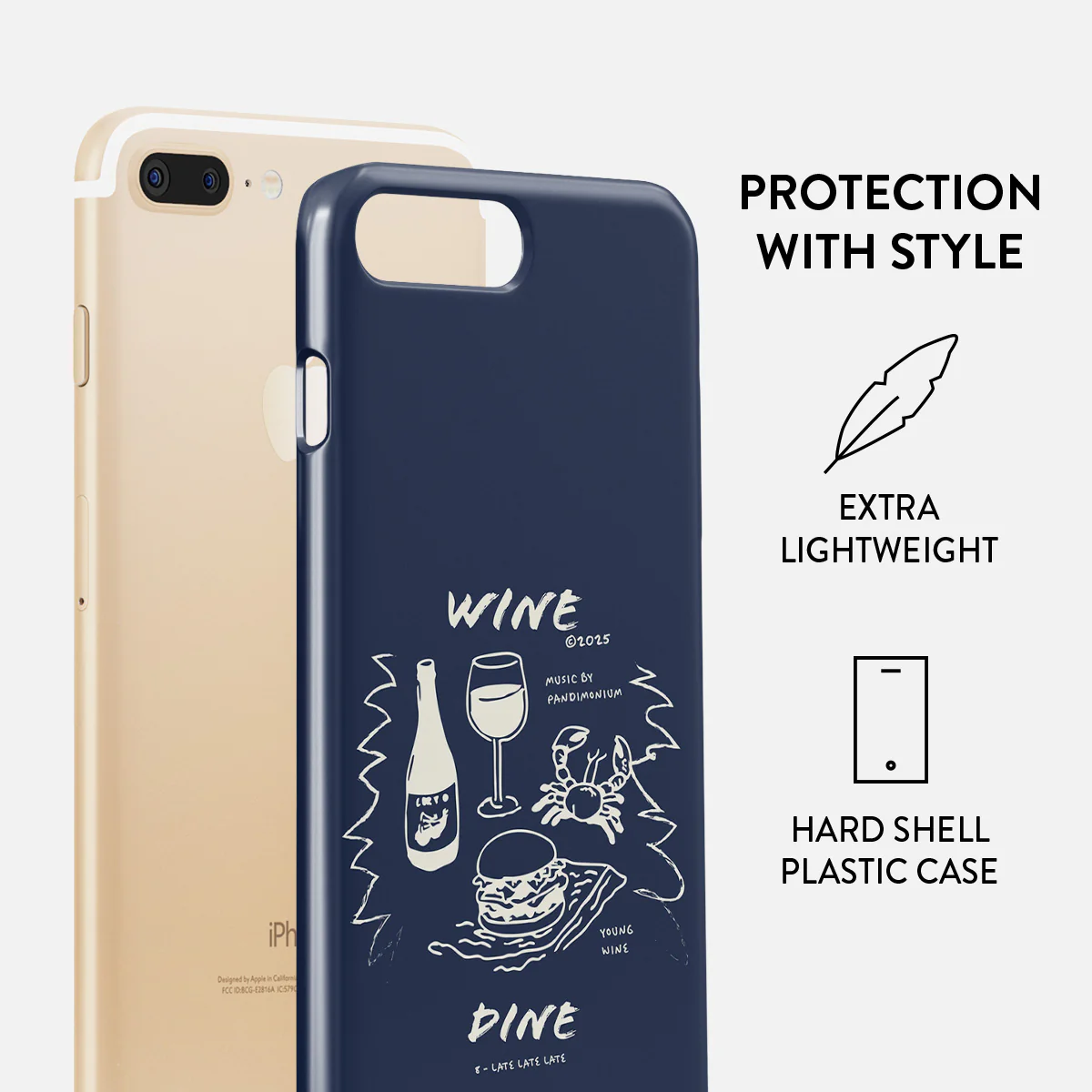 Wine & Dine - iPhone 7 Plus / 8 Plus Case - Image 2