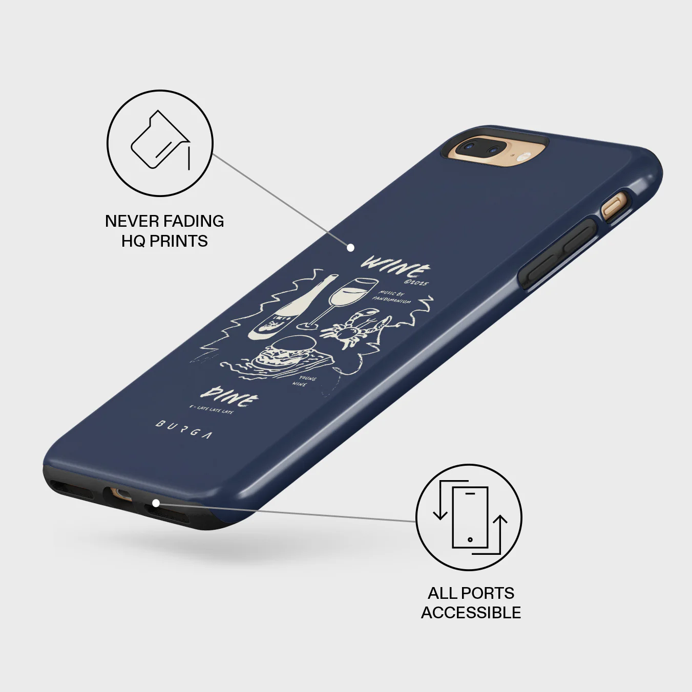 Wine & Dine - iPhone 7 Plus / 8 Plus Case - Image 7