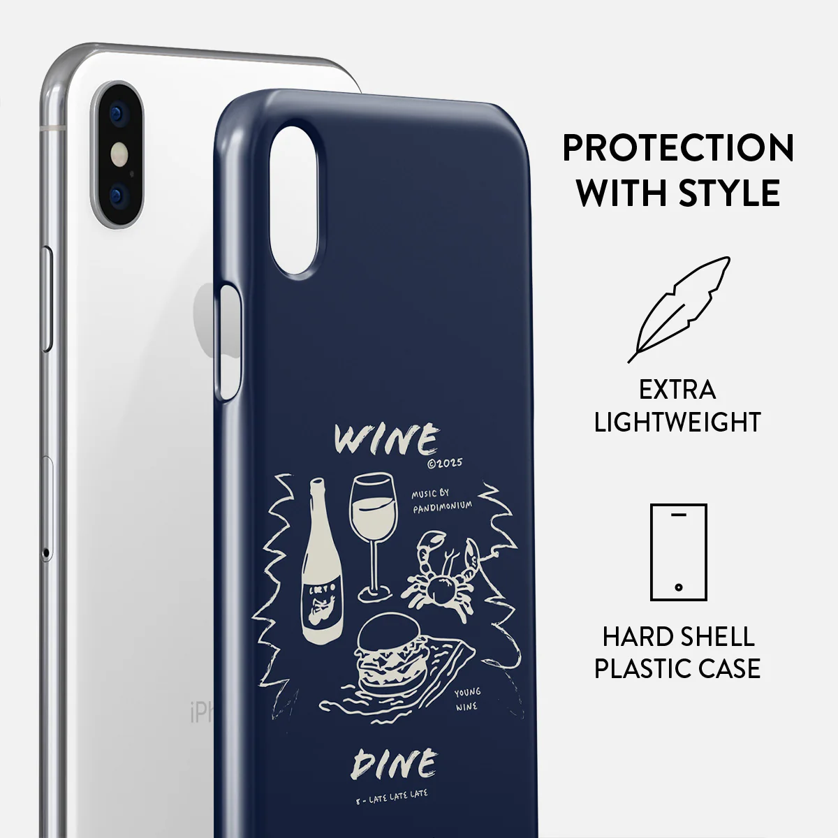 Wine & Dine - iPhone X / XS Case - Image 2